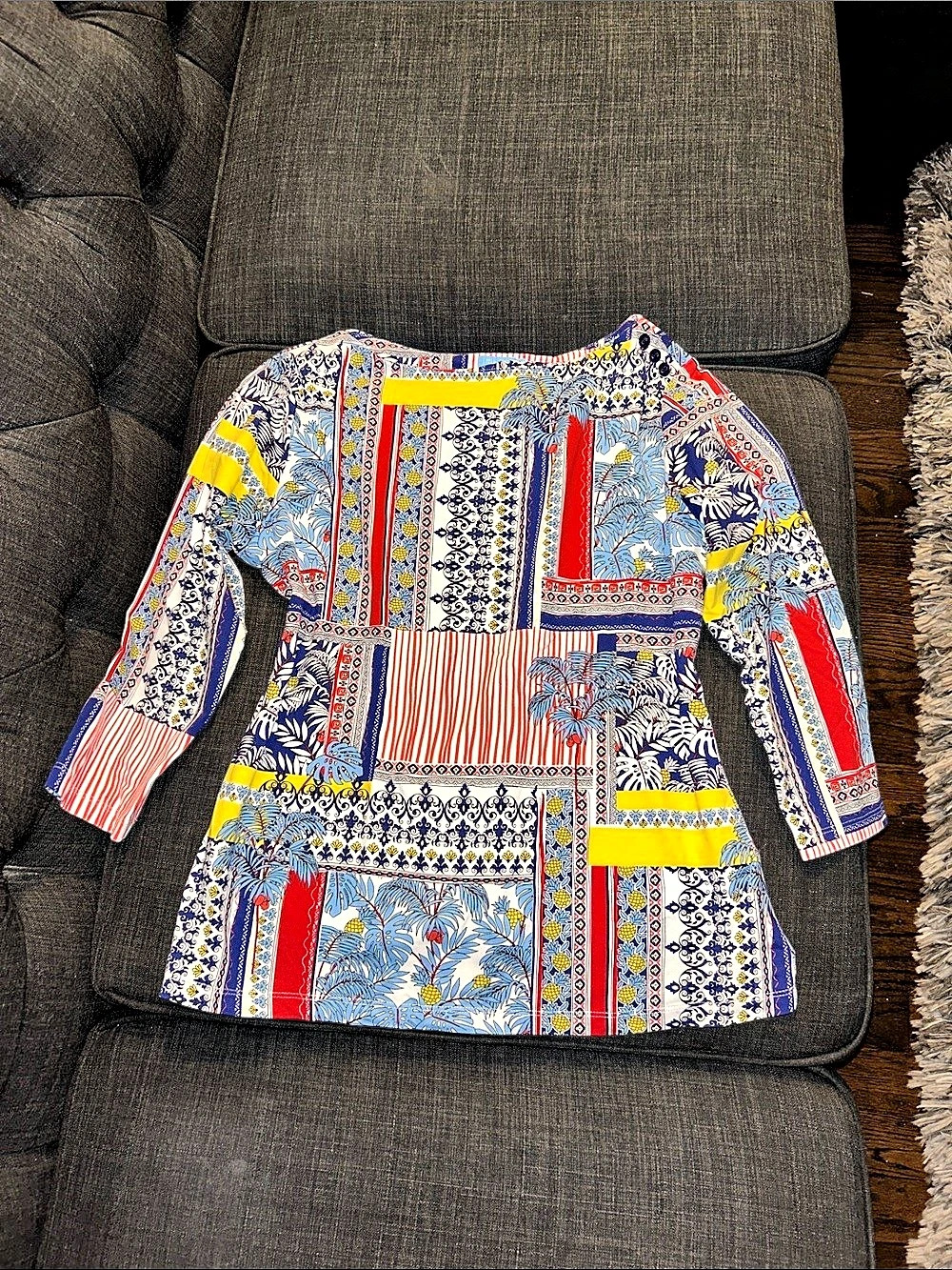 J.McLaughlin Printed Long Top
